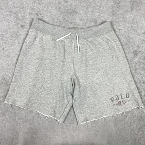 Polo Ralph Lauren Athletic Division Shorts Mens Large Gray Cut Off Sweats